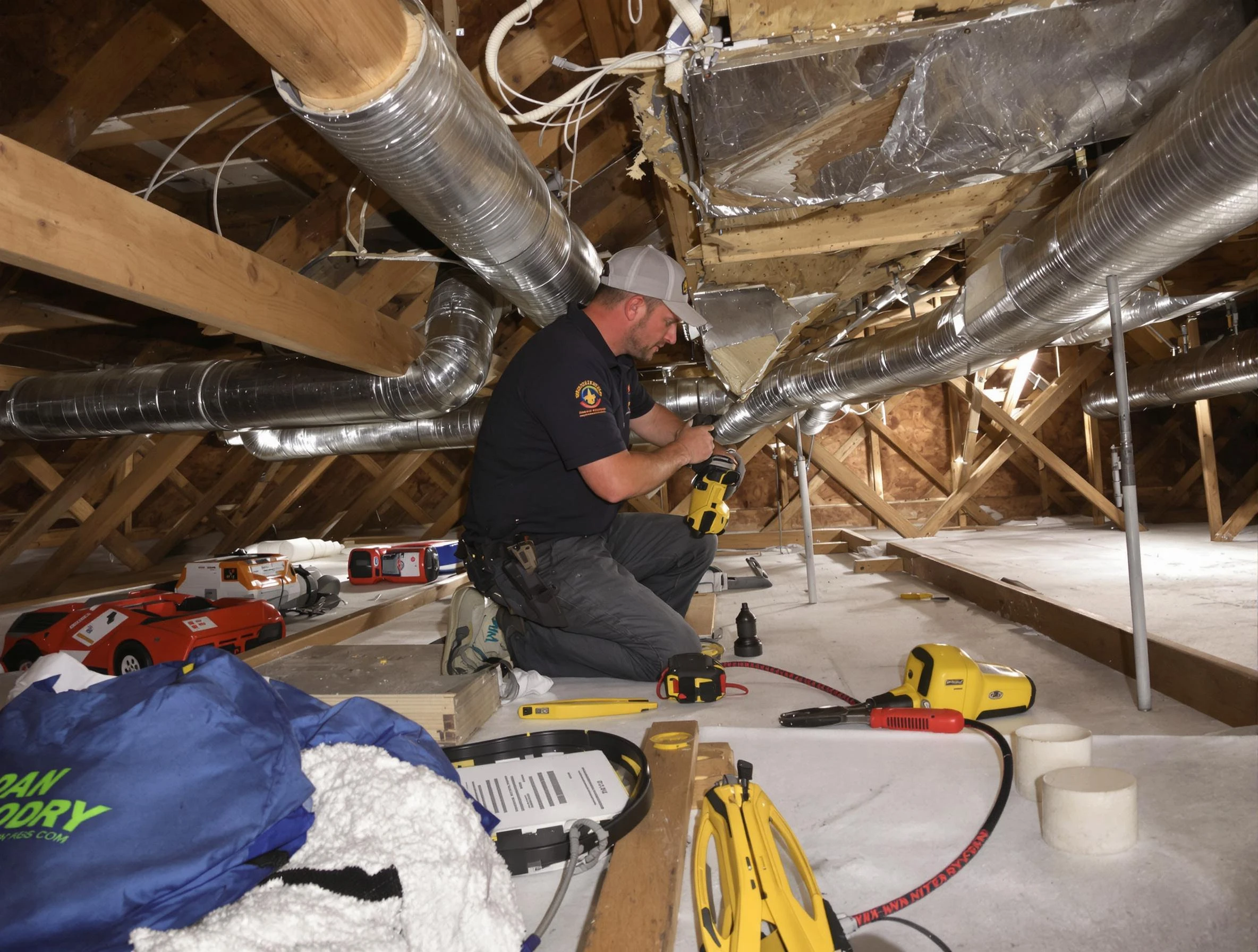 Professional air duct repair by Woodmoor Air Duct Cleaning in Woodmoor