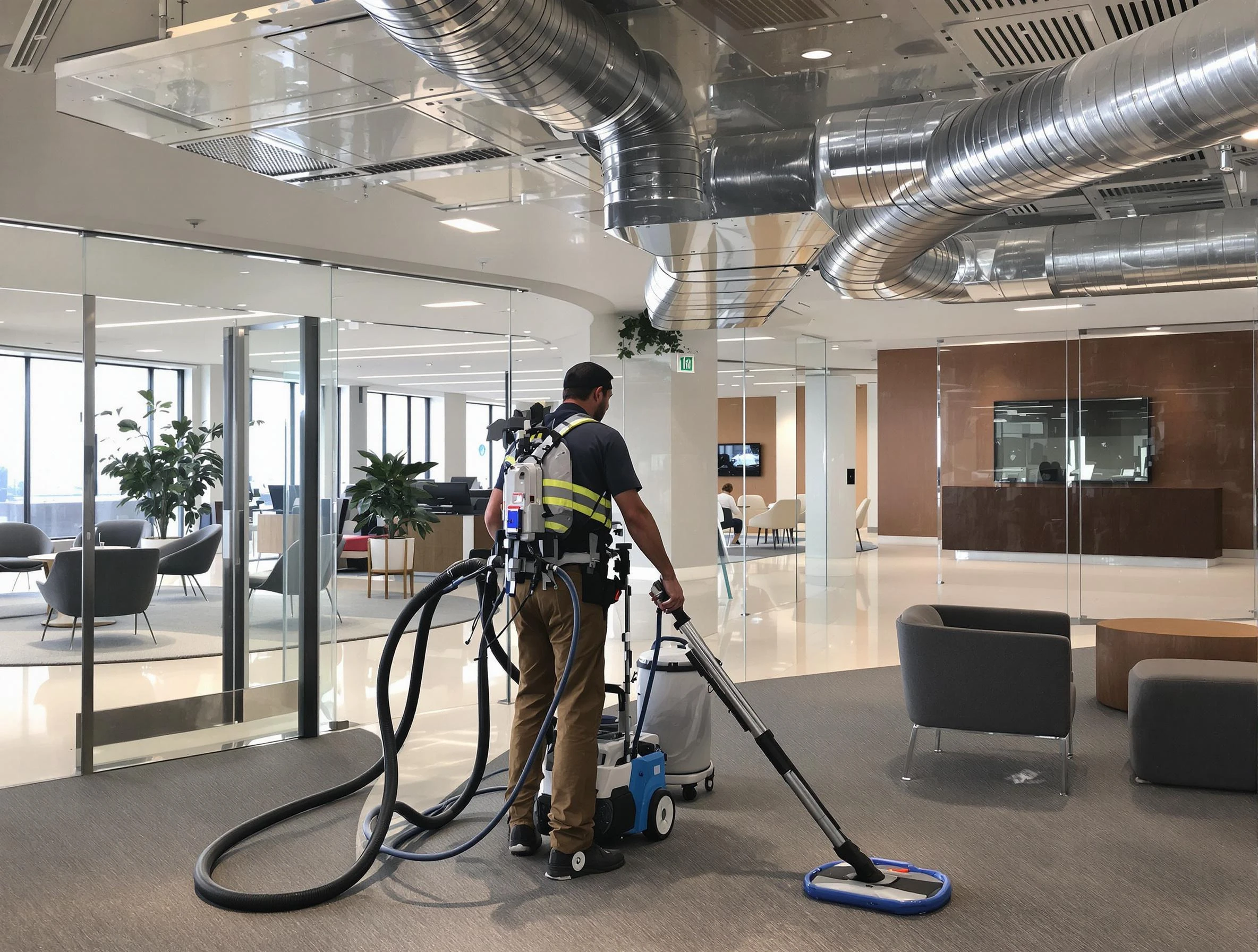 Commercial duct cleaning service by Woodmoor Air Duct Cleaning in Woodmoor