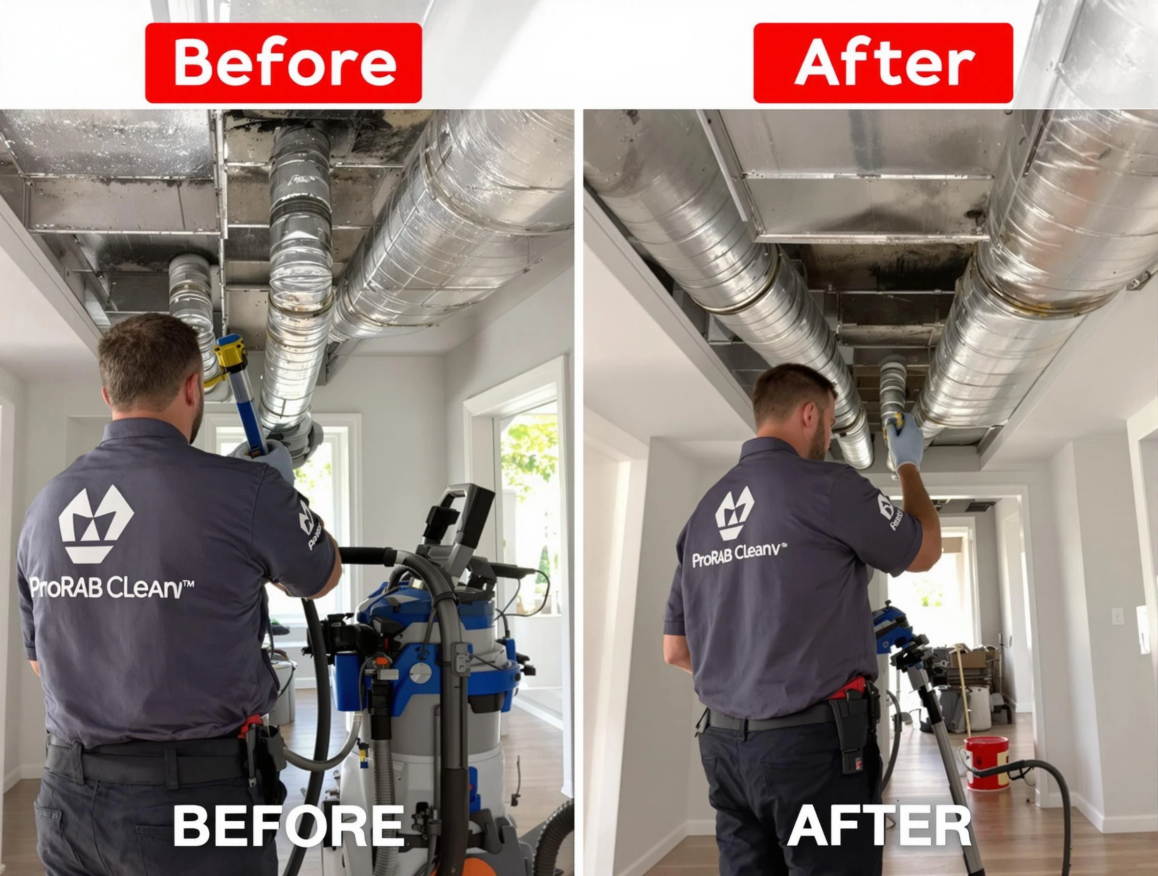 Woodmoor Air Duct Cleaning expert performing thorough residential duct cleaning in a Woodmoor home